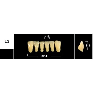 98x20mm - Multilayer PMMA Block - 3s Dental