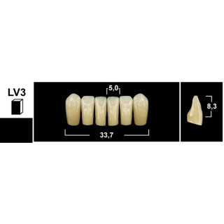 98x20mm - Multilayer PMMA Block - 3s Dental