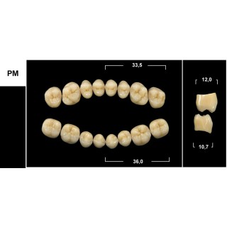 98x20mm - Multilayer PMMA Block - 3s Dental